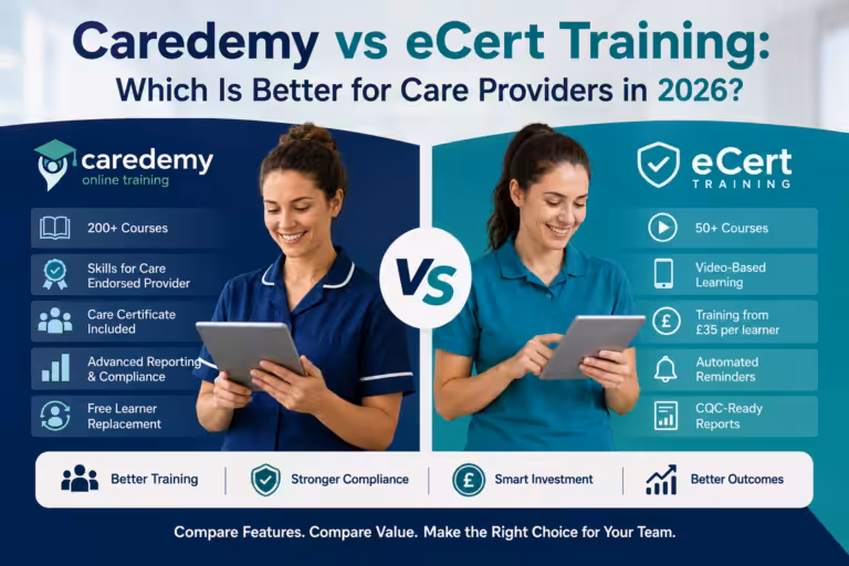 Caredemy vs eCert Training: Which Is Better for Care Providers?